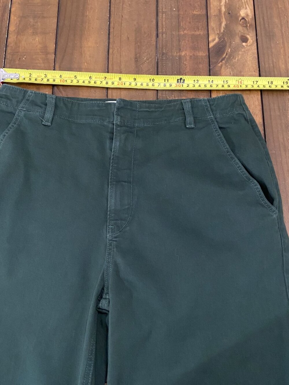 ✨ REFORMATION LANI WORK PANTS IN FOREST GREEN ✨ Size 30 - Picture 5 of 8